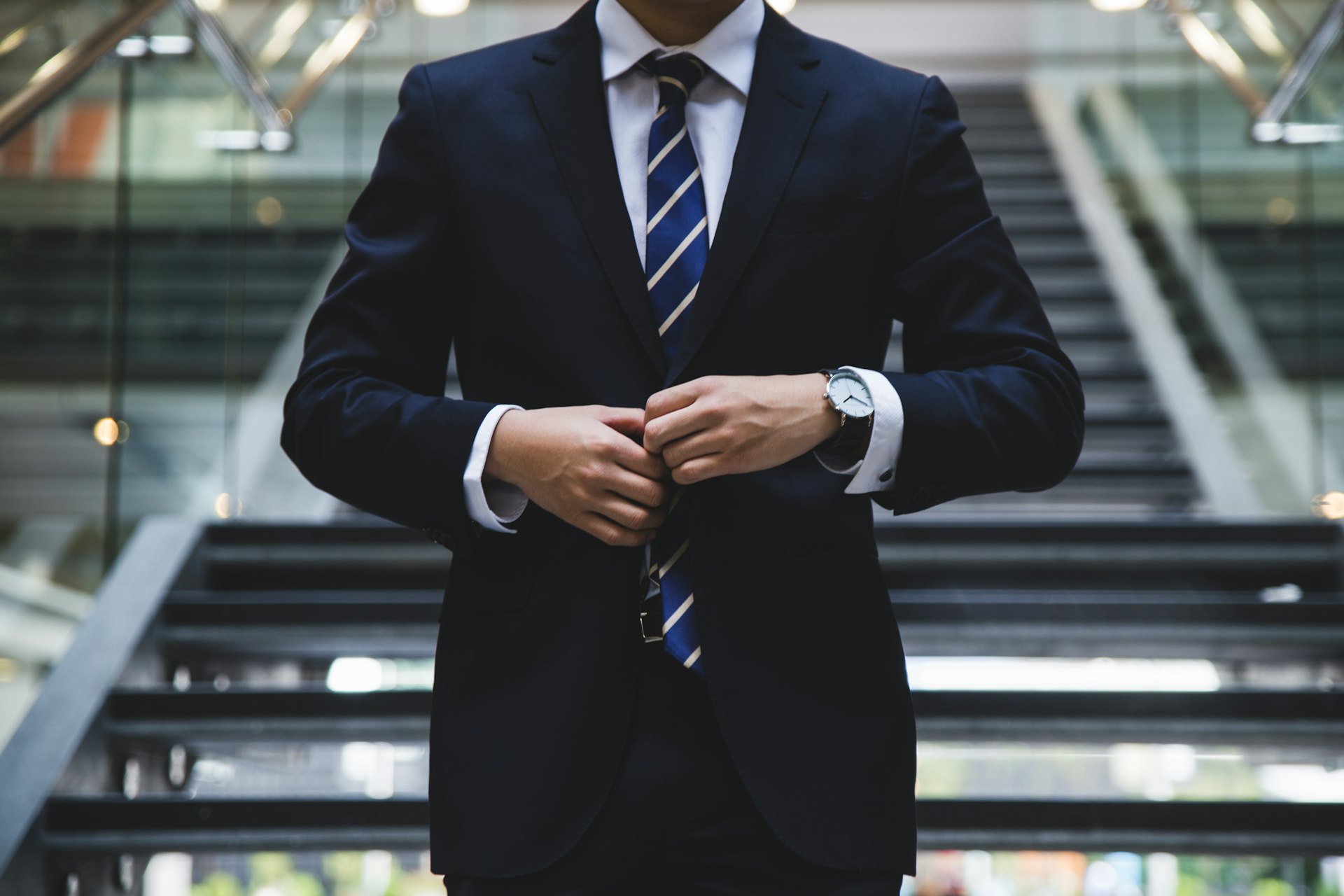 Business executive in a suit